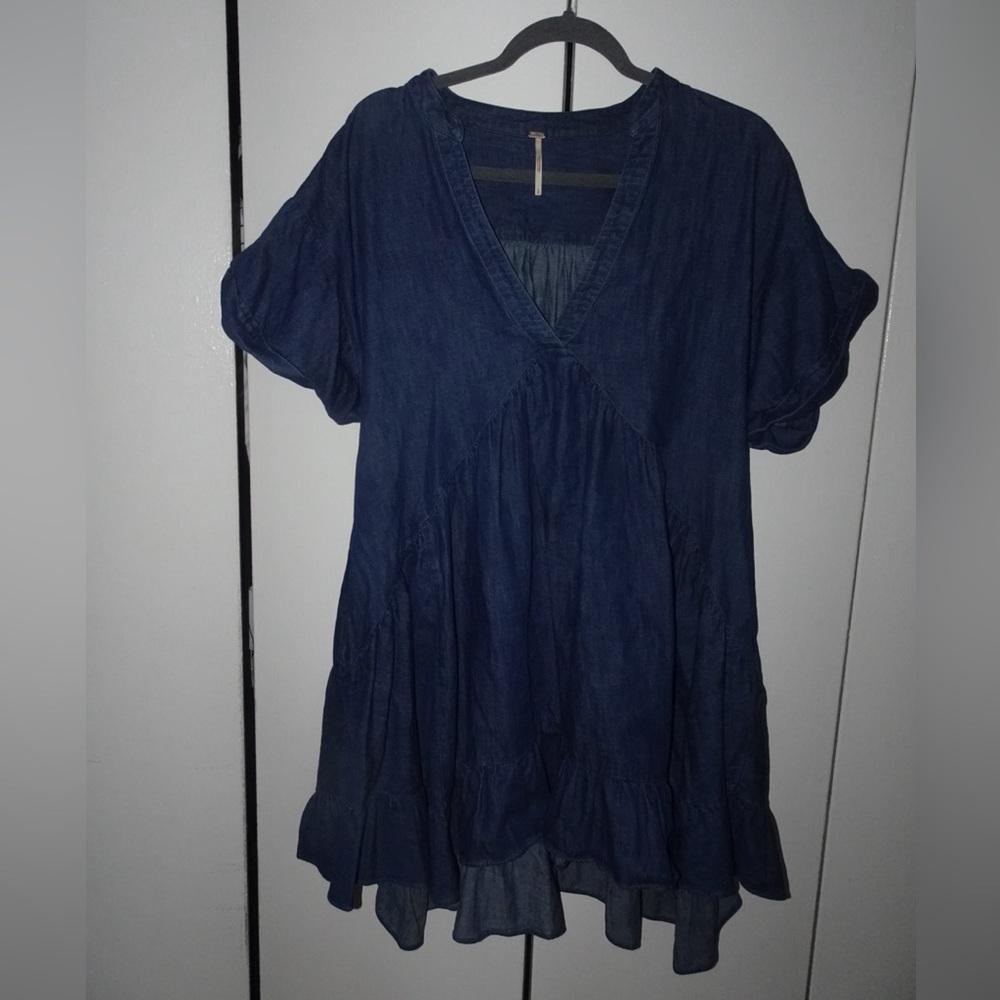 Free People Blue Denim dress